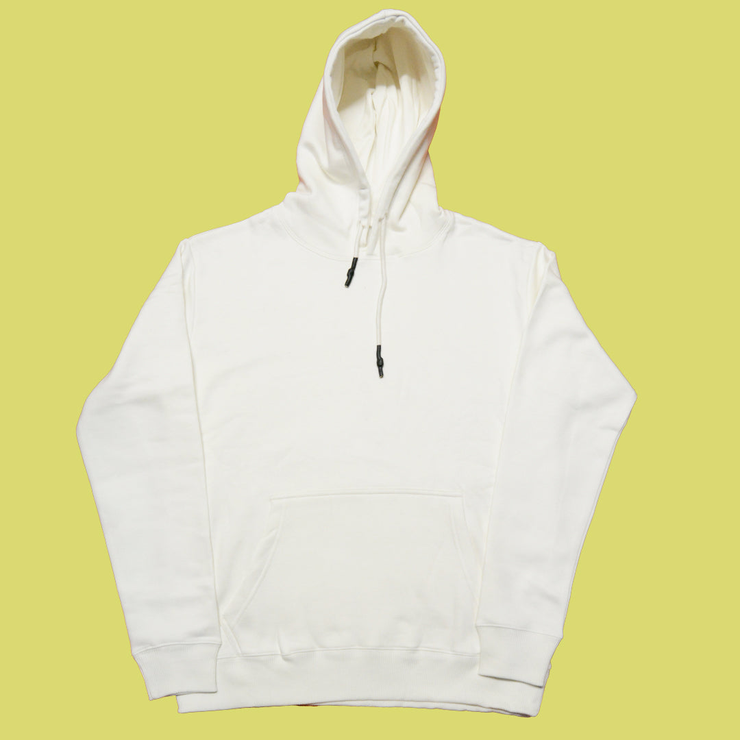 Ivory Plain Hoodie