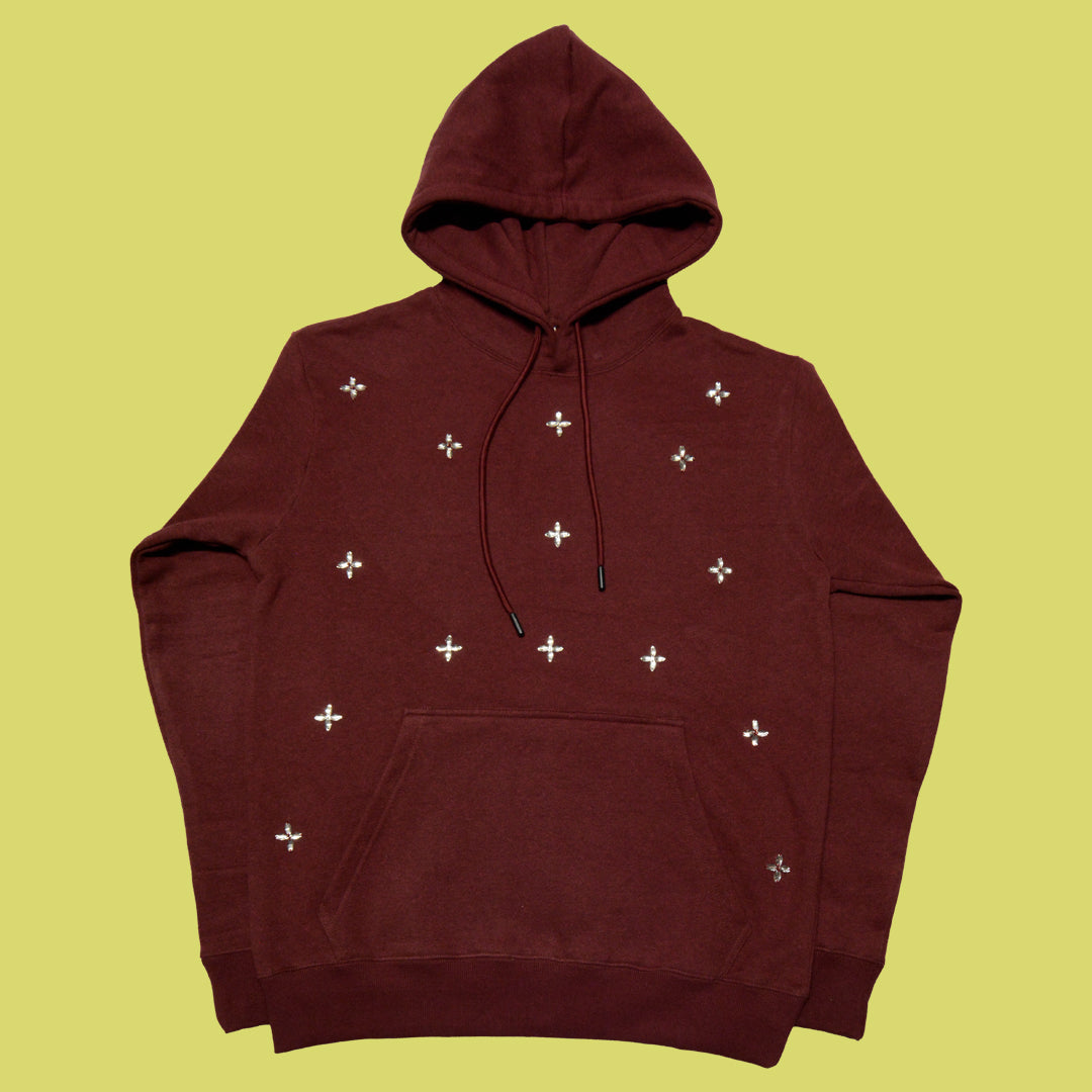 Front Rhinestoned Hoodie
