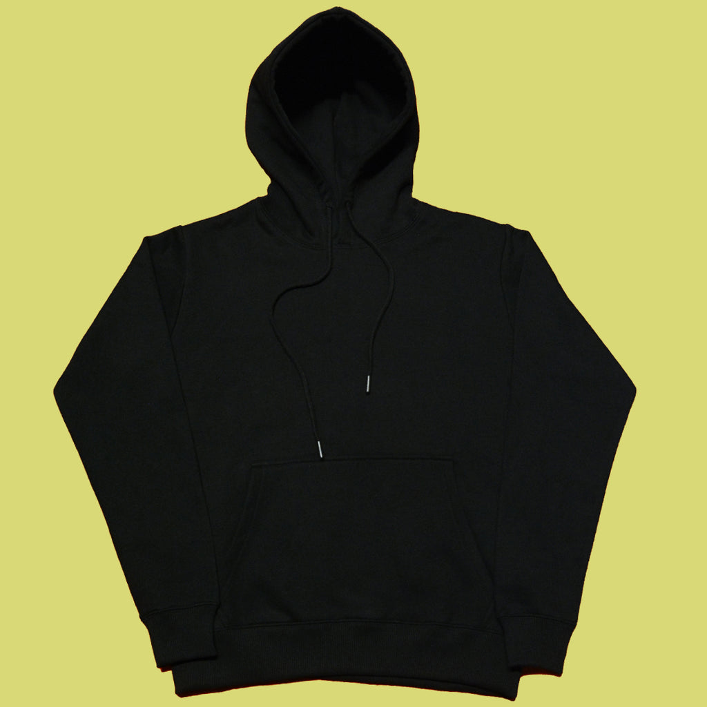Black Plain Hoodie