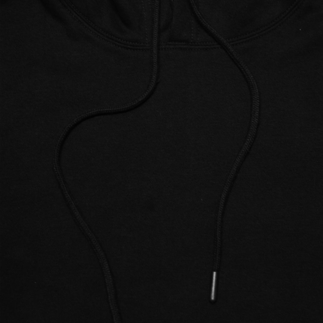 Black Plain Hoodie